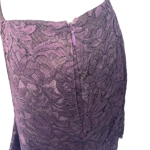 Ralph Lauren Purple Lace Midi Skirt - Picture 5 of 8
